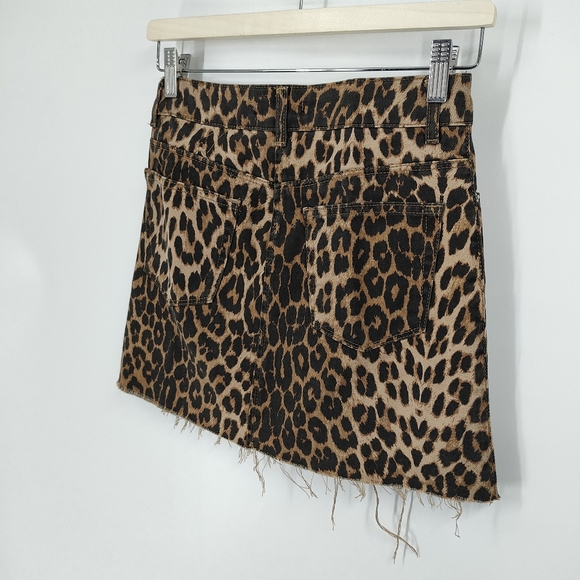 Zara | animal print denim skirt - Picture 2 of 3